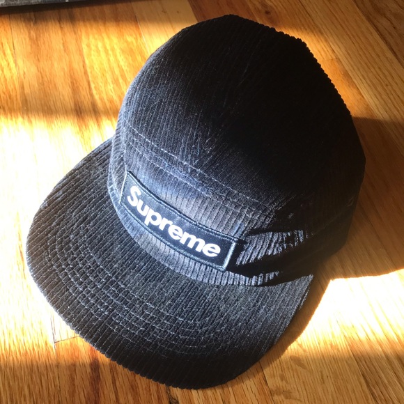 Supreme Other - Supreme Corduroy Black Camo Hat FW19
